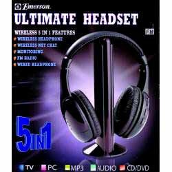 Wholesale Emerson 5 n 1 Wireless Headphone Retail