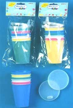 Wholesale 8 Pc Plastic Sipper Set