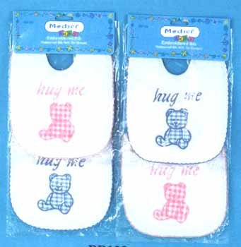 Wholesale Embroidered Bib W/Tie Closure