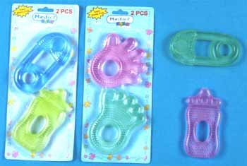 Wholesale 2-Pack Water Teethers In Assorted Shapes