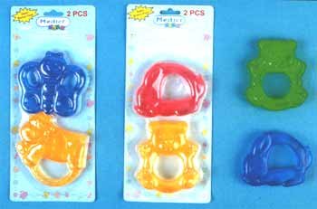 Wholesale 2 Pk Water Teethers In Assorted Shapes