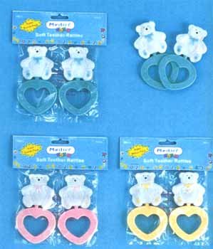 Wholesale 2 Pk Bear Teethers