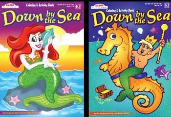 Wholesale KAPPA Down By The Sea Coloring & Activity Book