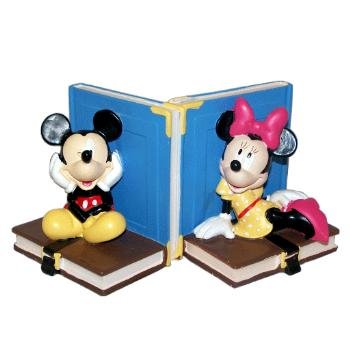 mickey and minnie mouse cast iron bookends