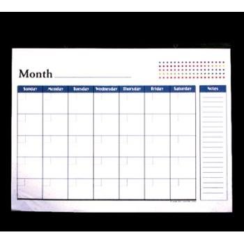 BAZIC 17" X 22" Undated 12-Months Desk Pad Calenda