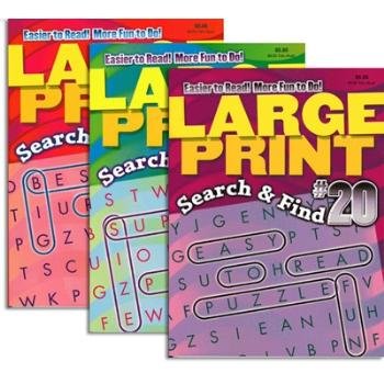 Large Print Word Finds Puzzle Book