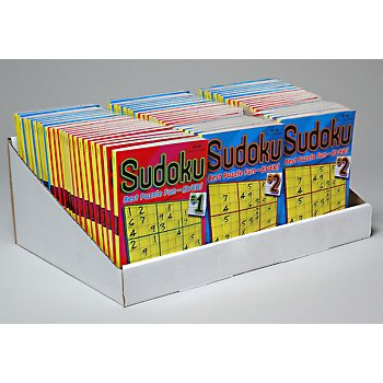 Sudoku Puzzle Books In Counter Display
