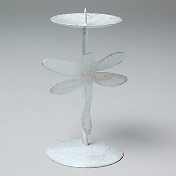 Dragonfly Pillar Candle Holder