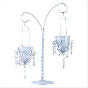 Hanging Glass Votives/Stand