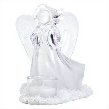 Frosted Angel Tealight Candelholder
