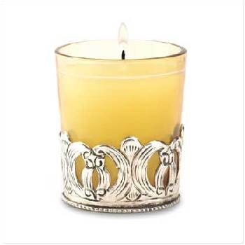 Iron Scroll Votive Holder/Wax