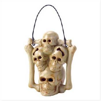 Ceramic Skull Candleholder
