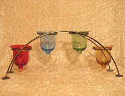 Glass Candle Holders