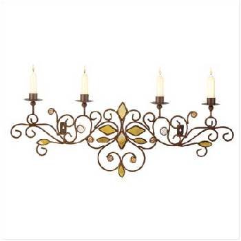 Metal Wall Candle Holder