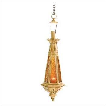 Teardrop Amber Lantern