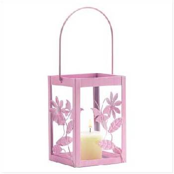 Springtime Pink Candle Lantern
