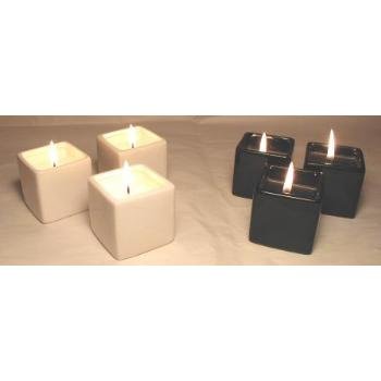 Wholesale 3 Pc Square Candle Set