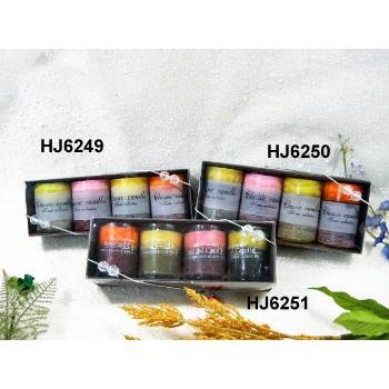 Wholesale 4 Pack Tri Colored Scented Votives