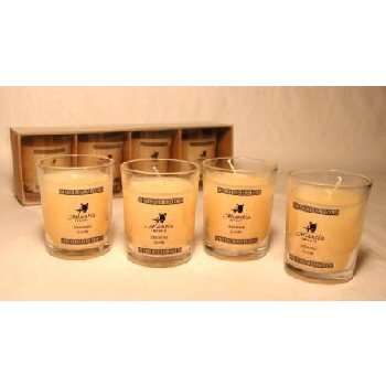 Wholesale 4 Pc Glass Votive Candle Set - Unscented