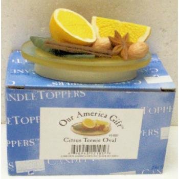 Wholesale 3" Citrus Teenie Oval Candle Toppers