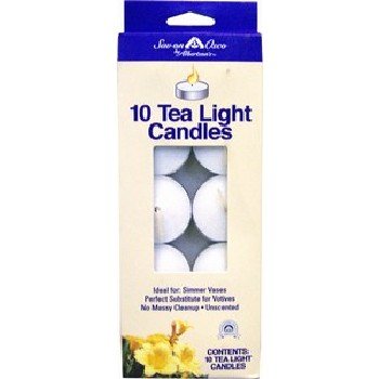 Wholesale Tealight Candles, 10 Piece, White