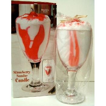 Wholesale Strawberry Sundae Candles