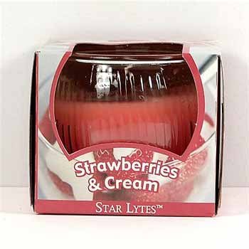 NEW! Wholesale Star Lyte Candle (Glade) - Strawberry & Cream