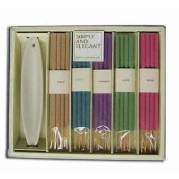 Wholesale 40 Pc Large Incense Set w/ Ceramic Holder