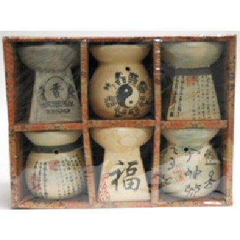 Wholesale FengShui Oil Burners Gift Set- 6 Pack