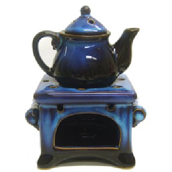 Wholesale Blue Glazed Teapot Oil Burner