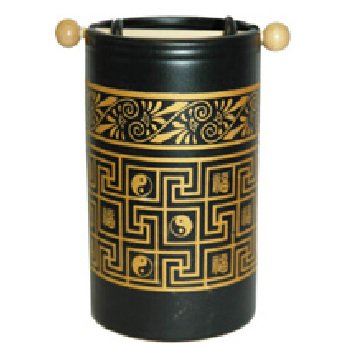 Wholesale Black and Gold FengShui Oil Burner Yin/Yang Symbol