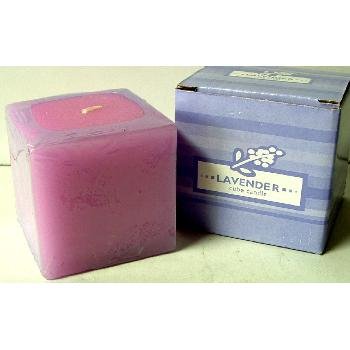 Wholesale Lavender Cube Candle