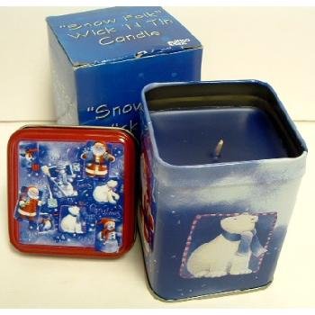 Wholesale Snowfolk Square Wick-n-Tin Candle