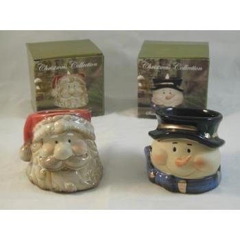 Wholesale Santa/Snowman Head Ceramic Votive