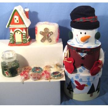 Wholesale Large Snowman Holiday Fragrance Set 14 piece asst