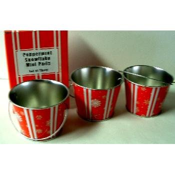 Wholesale Peppermint Snowflake Mini Pail