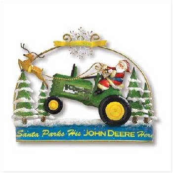 Wholesale John Deere Santa Door Hanger