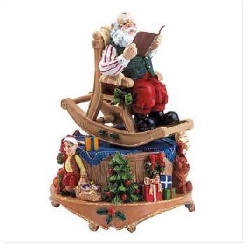 Wholesale Alabastrite Musical Santa Reading Book