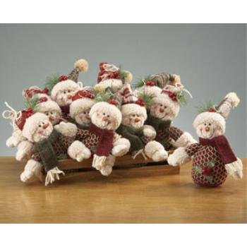 Wholesale Mr. & Mrs. Snowman Ornaments in Crate