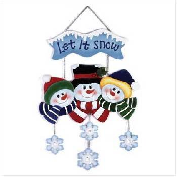 Wholesale "let It Snow" Snowman Family