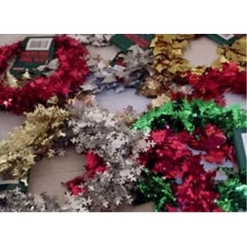 NEW! Wholesale 25 Foot Tinsel Wire Garland Assortment