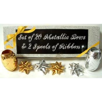 Wholesale 20 Count Bows & 2 Spools Ribbon