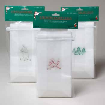 Wholesale Frosted Holiday Bakery Gift Bags