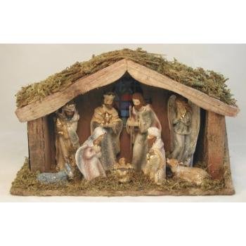 Wholesale Nativity w/Lighted Cresh