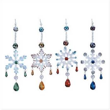 Wholesale Jeweled Snowflake Ornaments