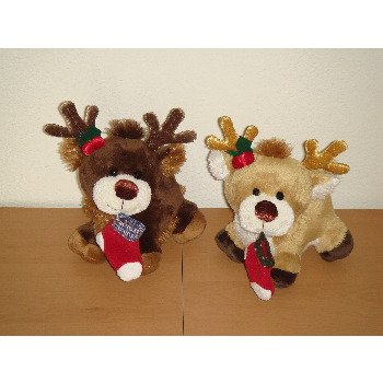 Wholesale 7" 2 Asst. Color Standing Reindeer