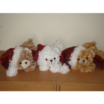 Wholesale 12" 3 Asst. Color Laydown Bear Cubs