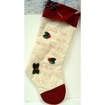 Wholesale Elegant Holly Christmas Stocking