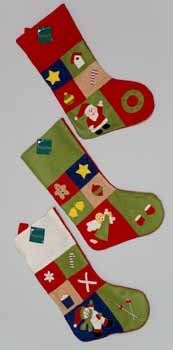 Wholesale Handstiched Patchwork Stockings