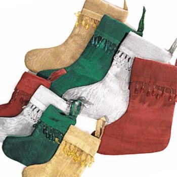 Wholesale 10" Large Stockings Beaded 4 Colors